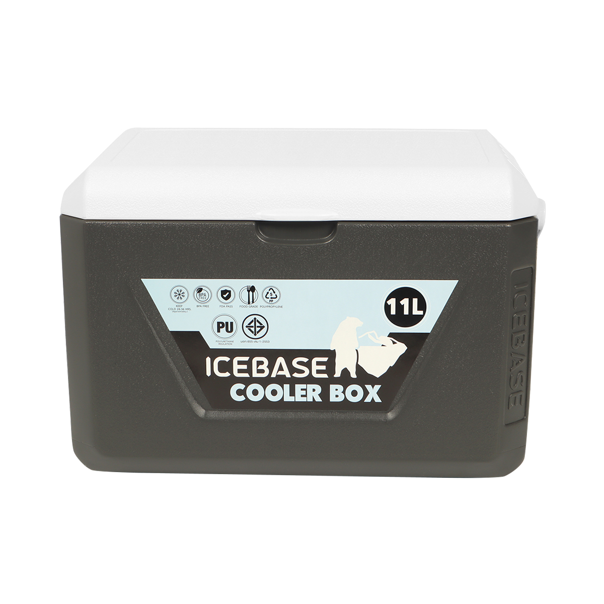 กระติกน้ำแข็งเก็บความเย็น ICEBASE รุ่น CLG-202GY (NEPTUNE) ขนาด 11 ลิตร สีเทา_8